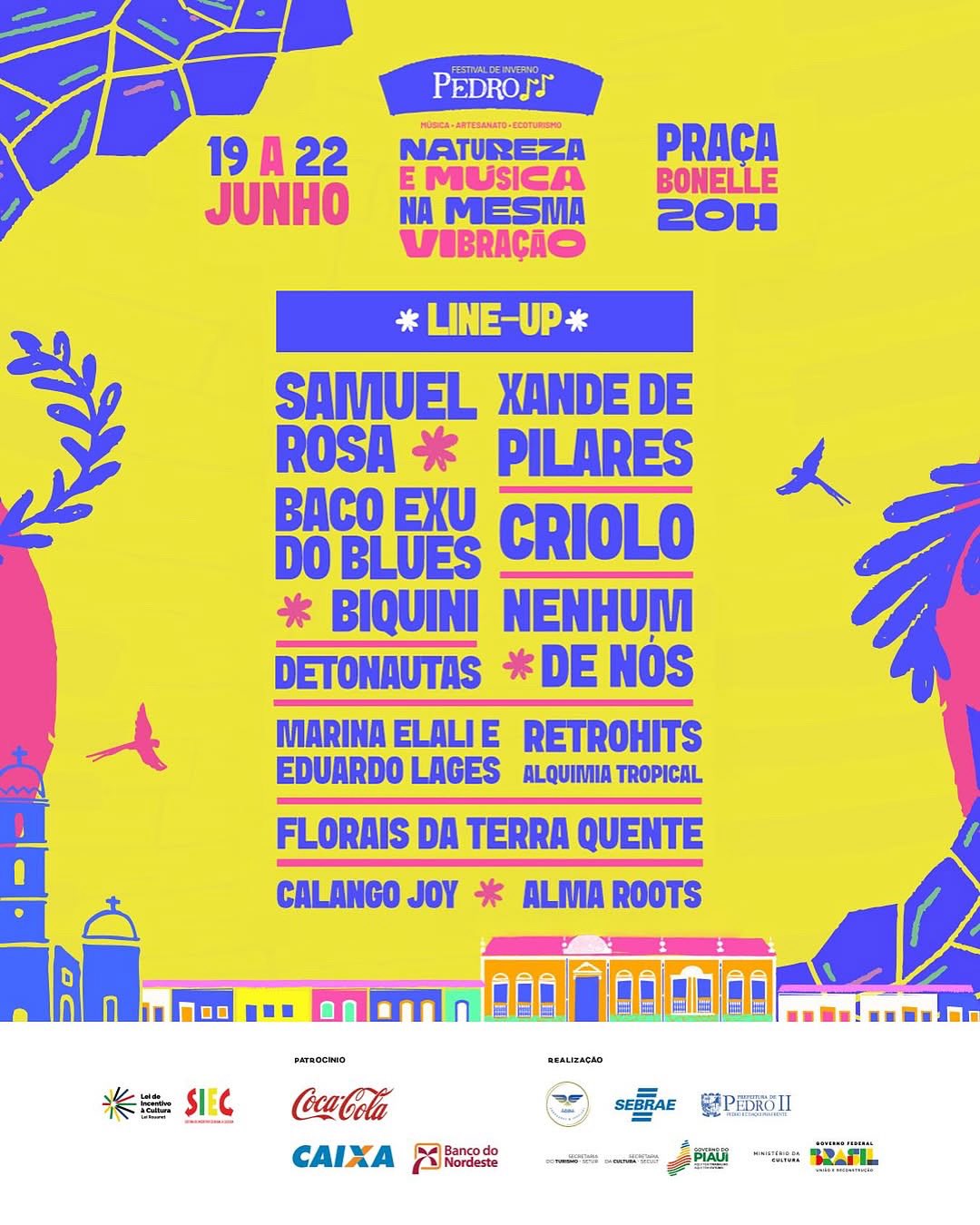 Samuel Rosa e Xande de Pilares são confirmados no Festival de Inverno; confira outros nomes