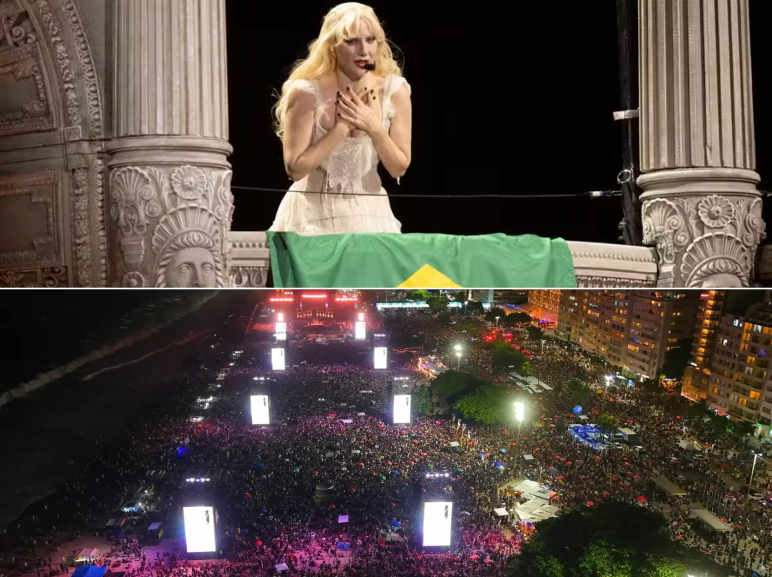 Lady Gaga realiza show gratuito em Copacabana e supera Madonna