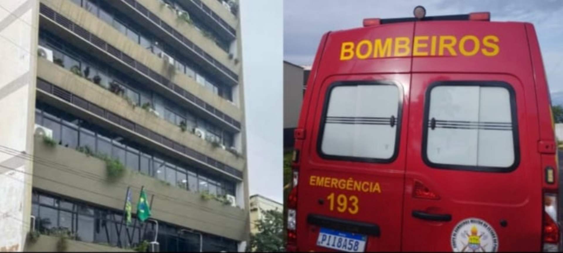 Carreta pega fogo em garagem na zona Leste de Teresina