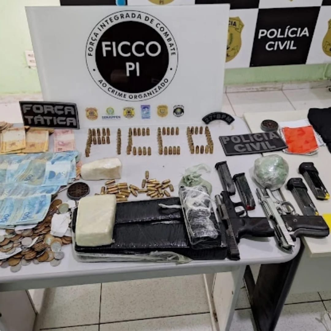 Tráfico de drogas: Quatro suspeitos de integrar organização criminosa são presos em Luís Correia
