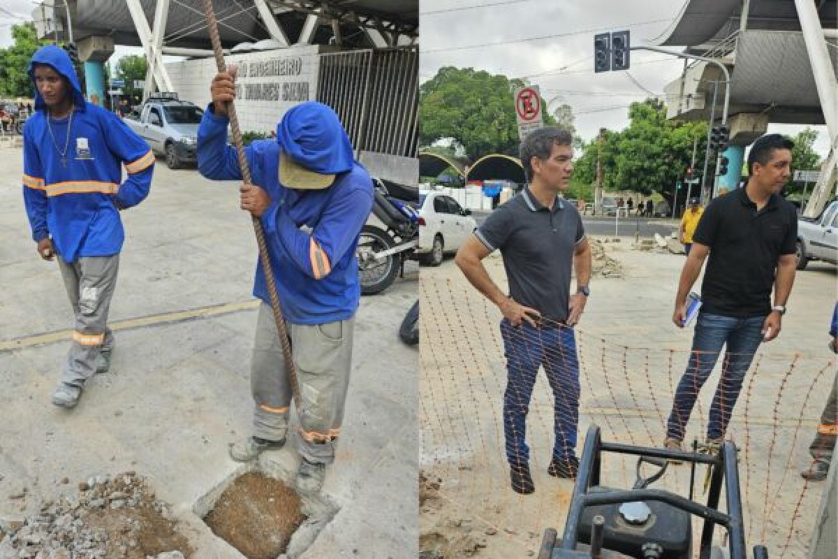 SDU Centro realiza vistorias em obras de revitalização no Centro de Teresina