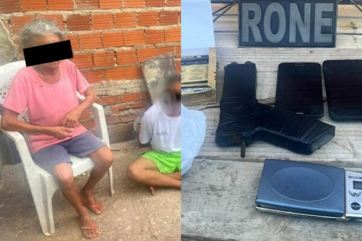 Polícia Militar deflagra operação e prende “Vovó do Tráfico” e seu neto em Teresina