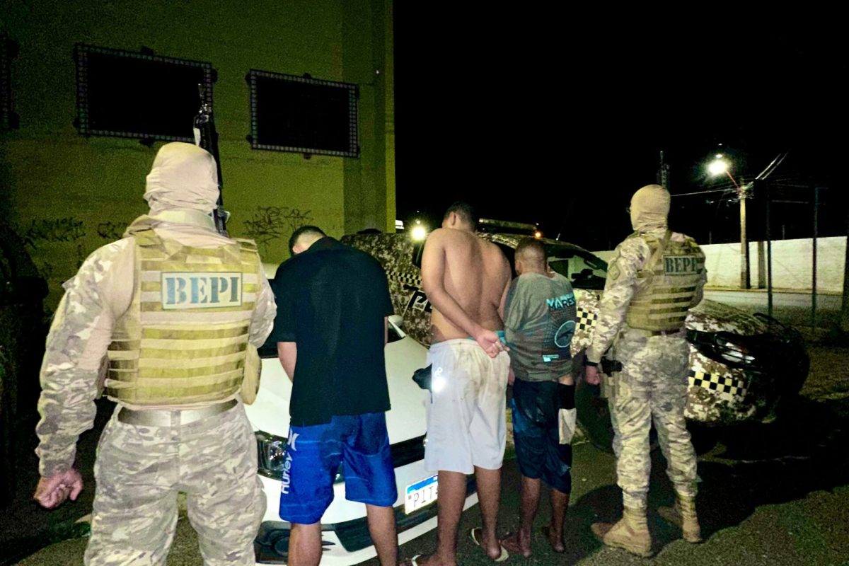 Três homens são presos durante patrulhamento na zona Norte de Teresina