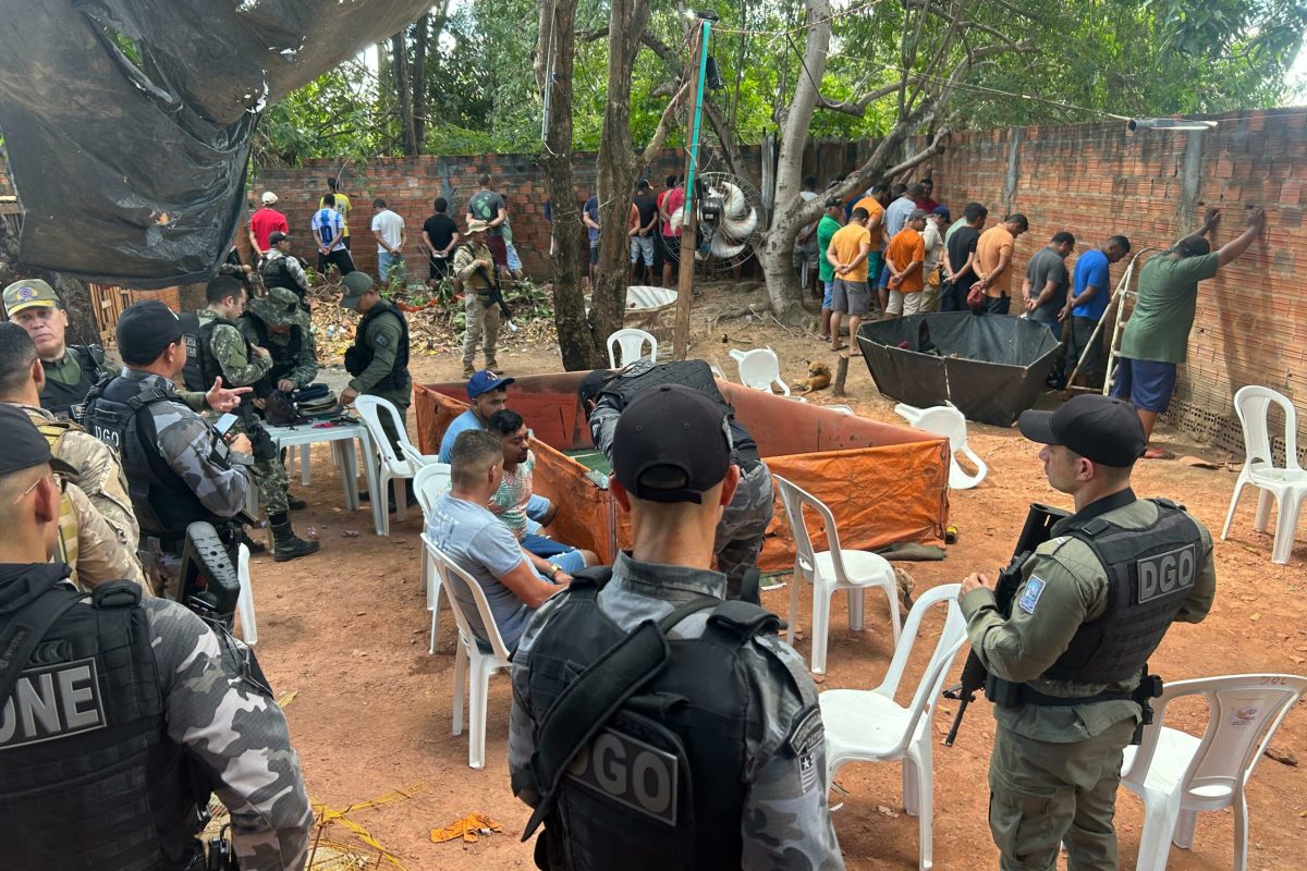 Mais de 40 homens são conduzidos suspeitos de promover rinha de galo na zona Leste
