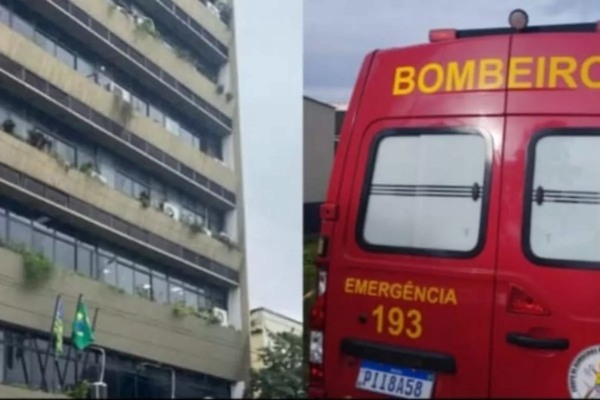 Carreta pega fogo em garagem na zona Leste de Teresina